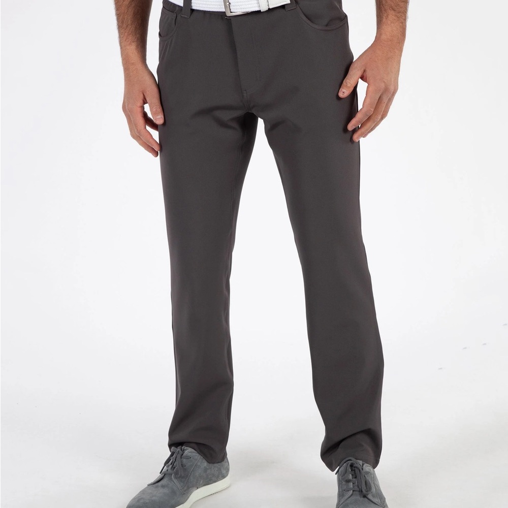 Bobby Jones Steel Austin Stretch Performance Microfiber 5-Pocket Pants